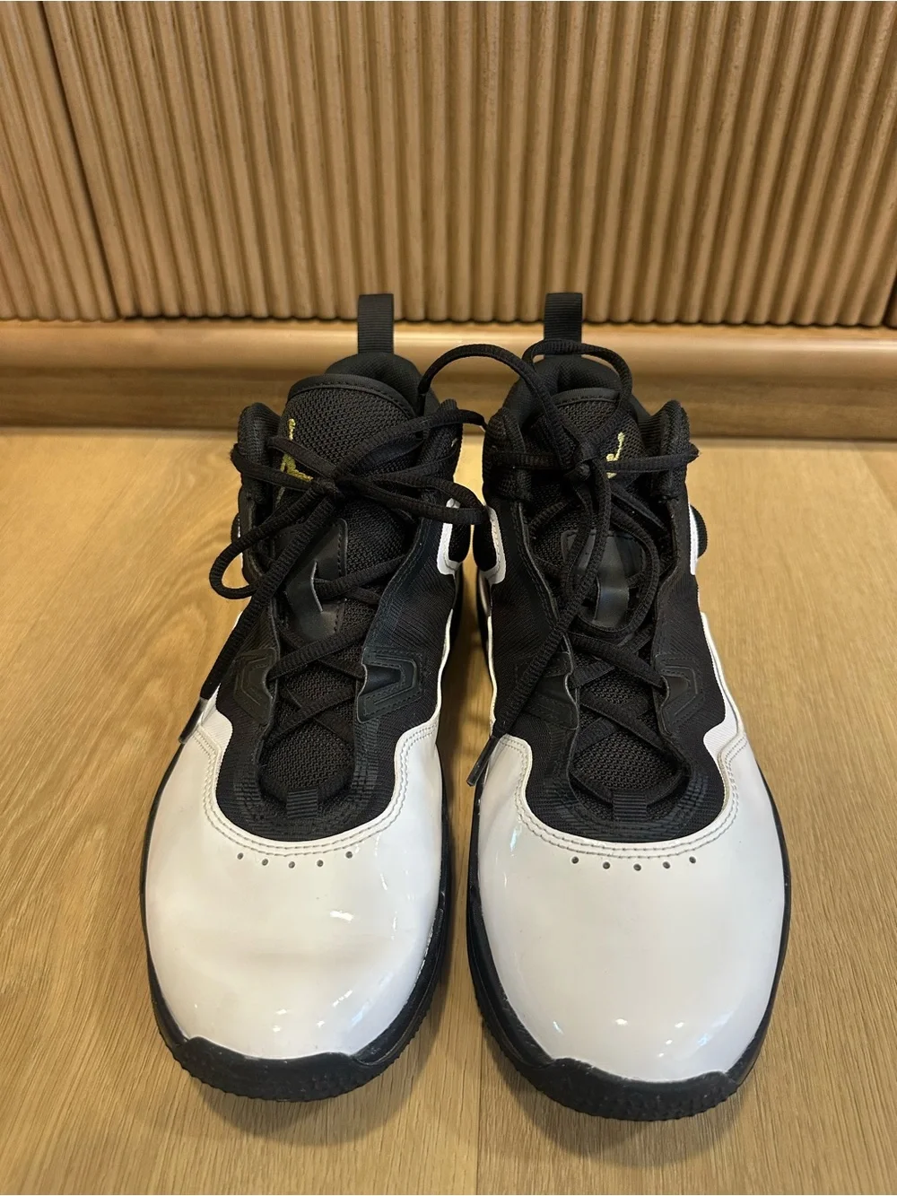 Nike Air Jordan Stay Loyal 3 Black White Gold size 9.5